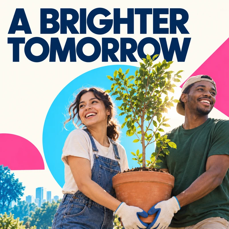 Delivered A Brighter Tomorrow campaign artwork